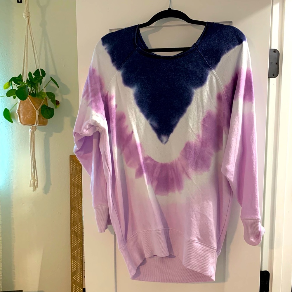 Aerie tie dye sweatshirt tunic top